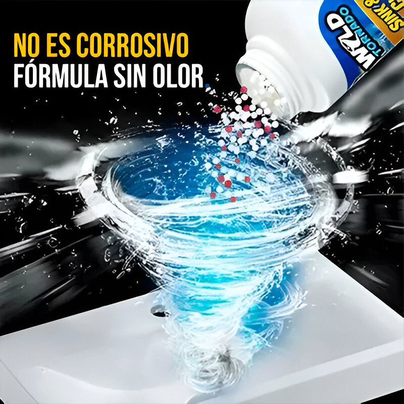 Wild Tornado™ Destapador de Cañerías, Vasos Sanitarios y Desagües